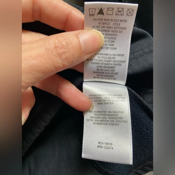 Lole black  3/4 zip performance pullover fleece with thumbholes Sz M - Picture 9 of 13